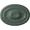 Ekena Millwork Saverne Ceiling Medallion, Hand-Painted Cloud Burst, 18 1/2"W x 13 1/2"H x 1 7/8"P CM18SACBF - alternate 1